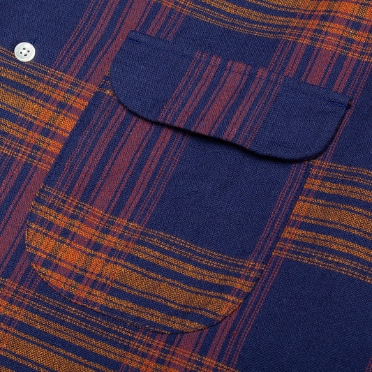 Vincent Nep Herringbone Plaid Shirt