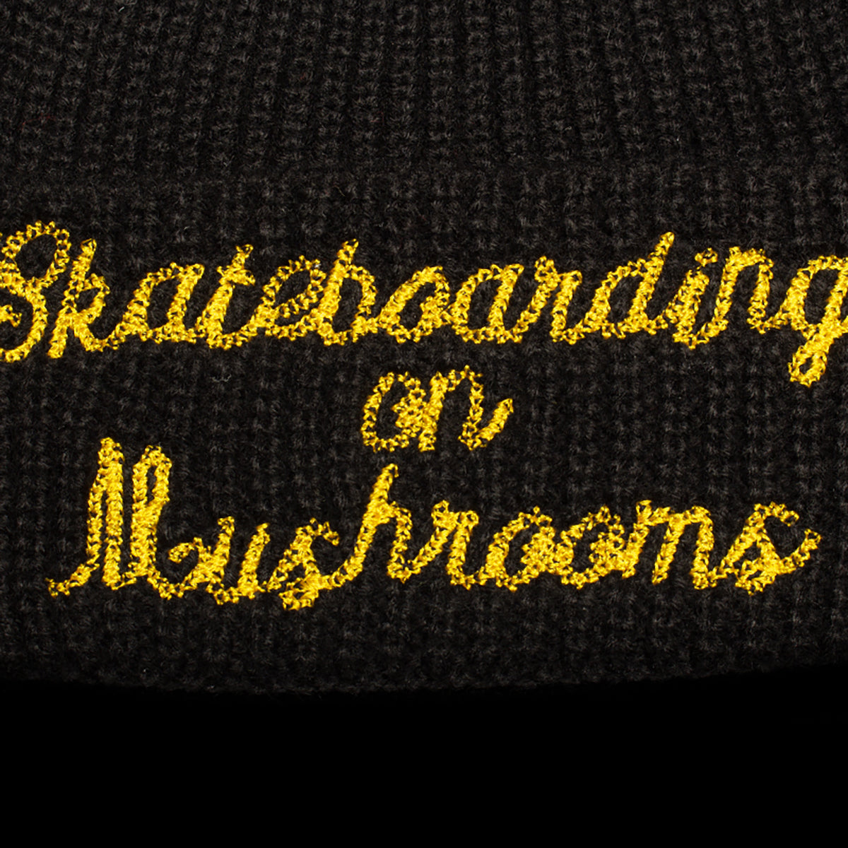 Skateboarding On Mushrooms Beanie