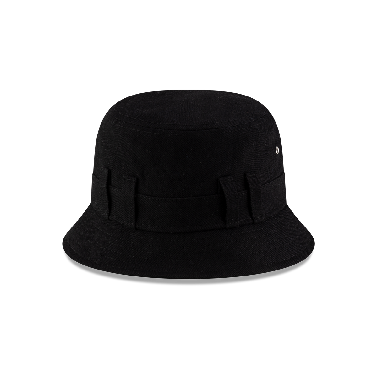 New Era Branded Belt Loop Denim Black Bucket Hat