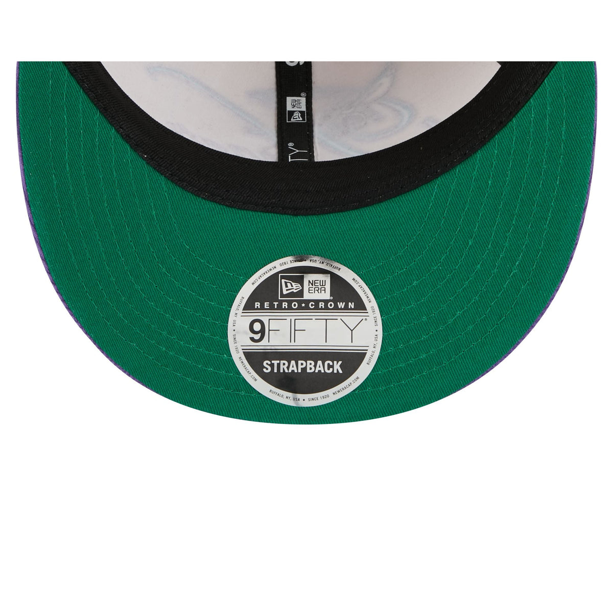 Charlotte Hornets Pinstripe Script Retro Crown 9FIFTY Adjustable Hat