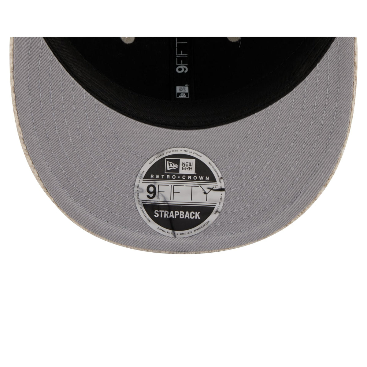 New Era Cap Waffle Knit Stone Retro Crown 9FIFTY Strapback Hat