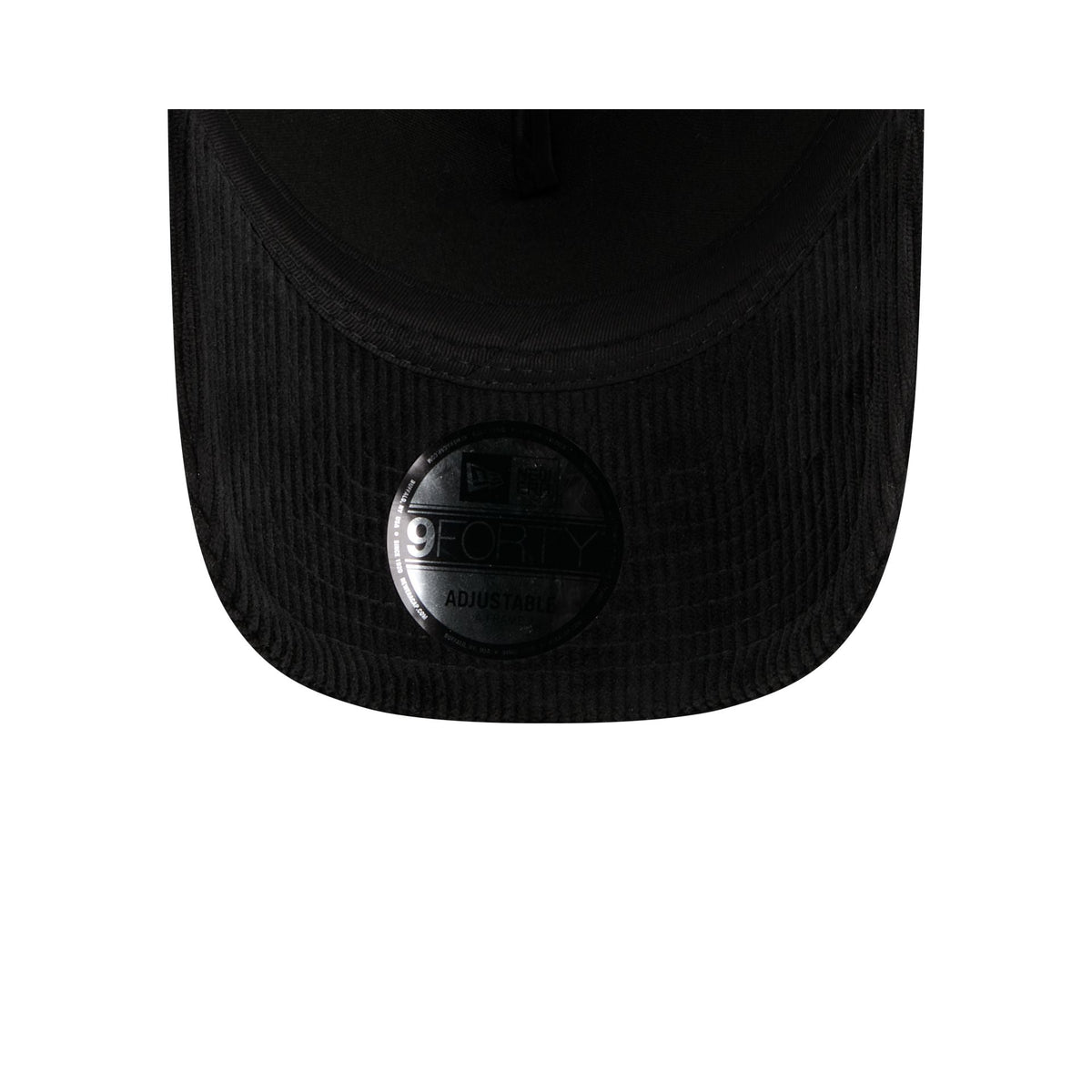 New Era Cap Corduroy Black 9FORTY A-Frame Trucker Hat