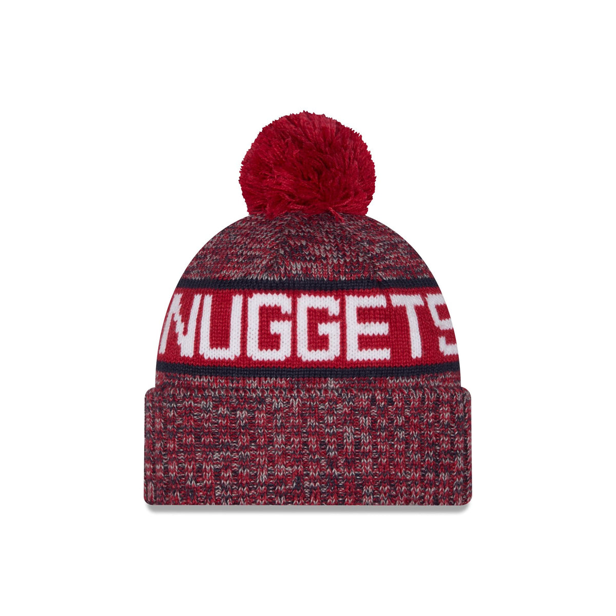Denver Nuggets Tri Color Pom Knit Hat