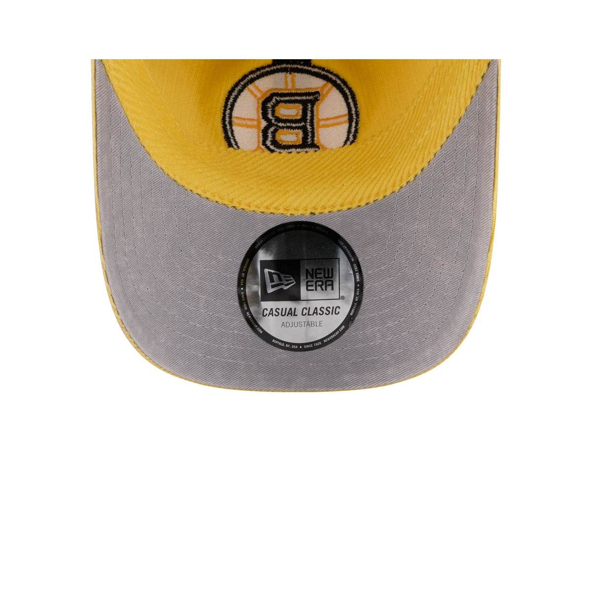 Boston Bruins Washed Corduroy Casual Classic Adjustable Hat
