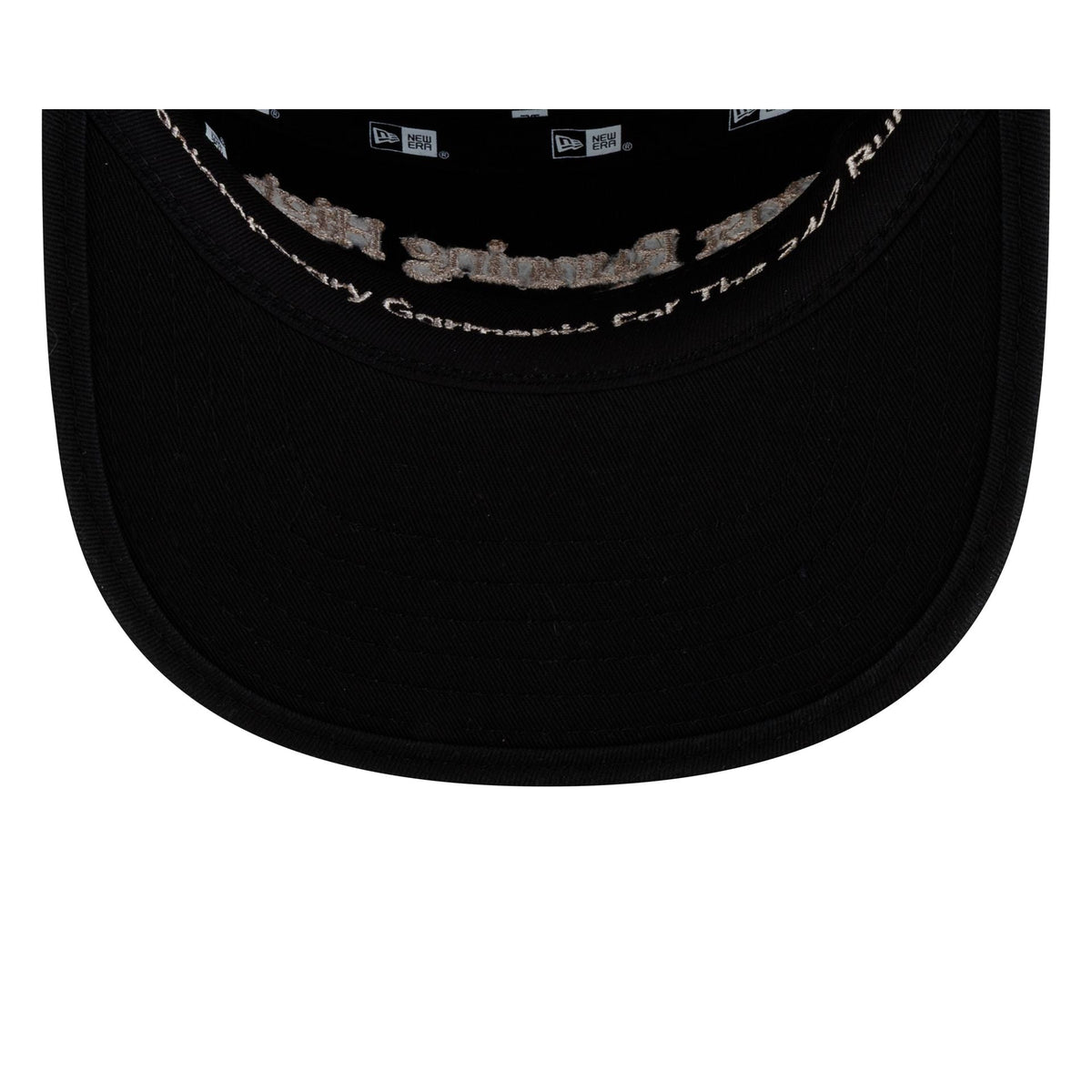 Hermanos Koumori Post Running High Script Black Camper Adjustable Hat