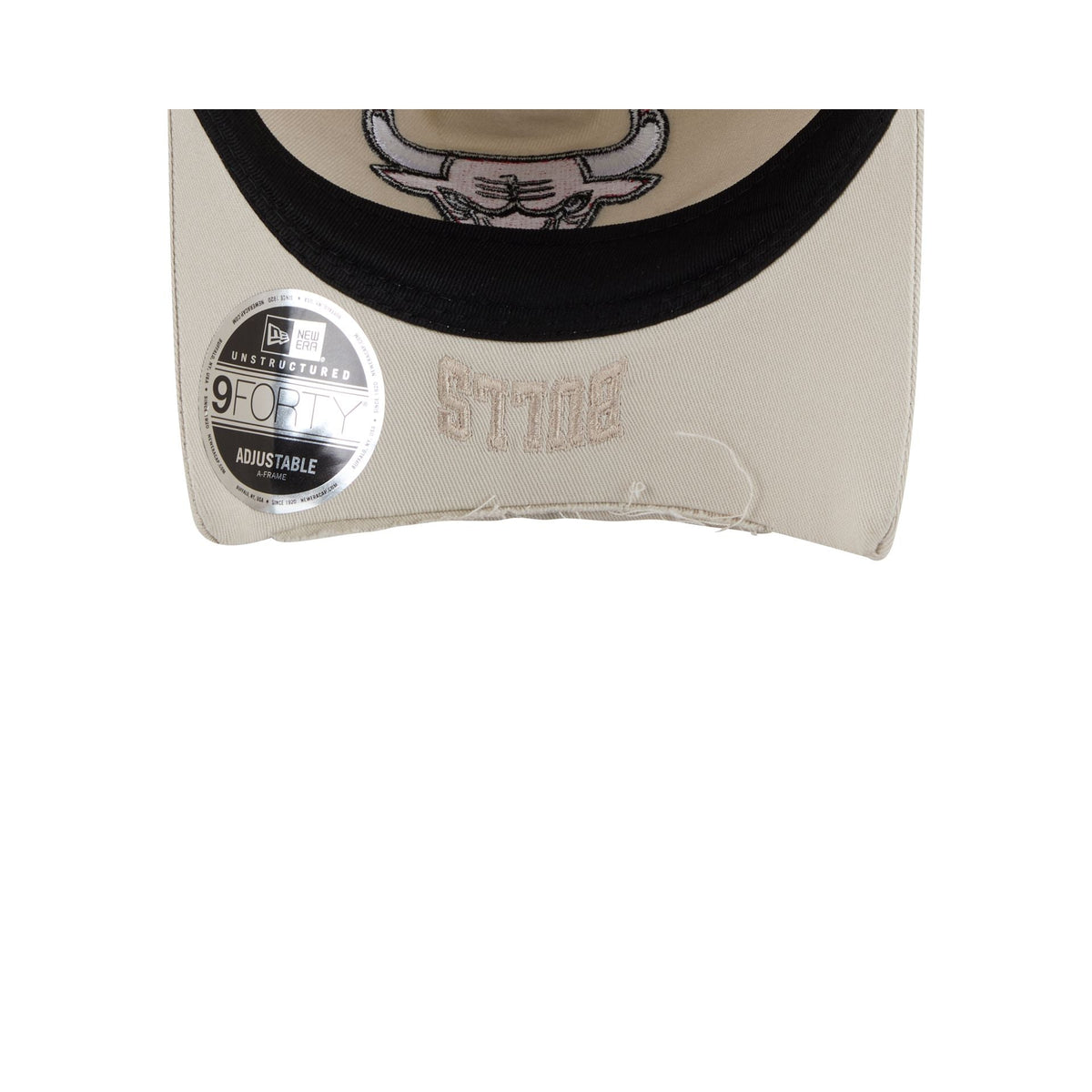 Chicago Bulls Stone 9FORTY A-Frame Unstructured Cut-Off Visor Snapback Hat