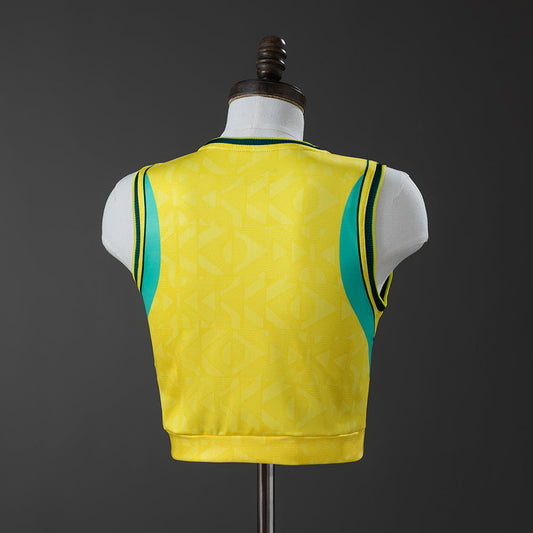 Women Brazil Crop Tank Top Home Jersey 2026 World Cup Football Kit Soccer Shirt