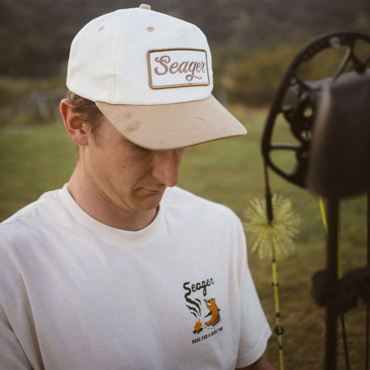 Seager Uncle Bill Snapback- Cream/Khaki