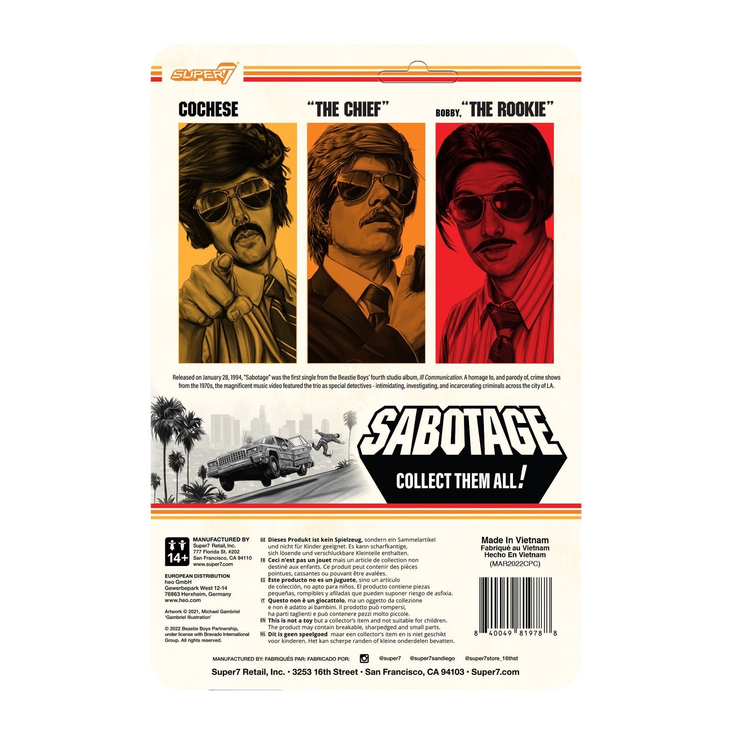 Beastie Boys ReAction Figure - Sabotage - Alasondro Alegré