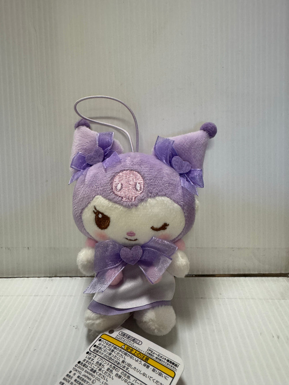 Sanrio - Kuromi 8cm Winking Wearing Purple Outfit Plush