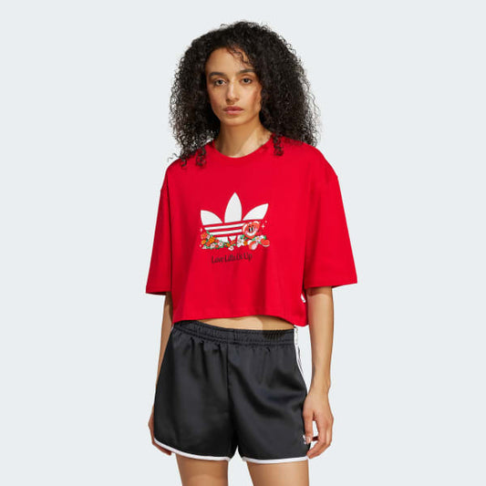 Adidas Women's Graphic T-Shirt Apparel - Better Scarlet