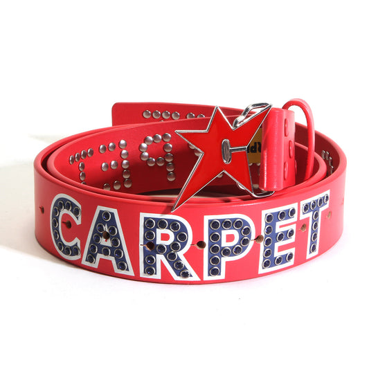 Varsity Rhinestone Leather Belt