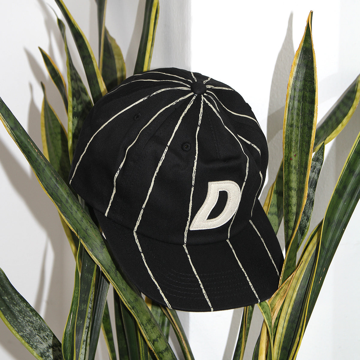 Pinstriped Worker Cap
