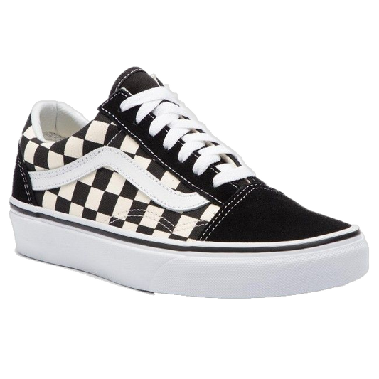 Vans Unisex's Old Skool Shoes - Primary Check Black / White