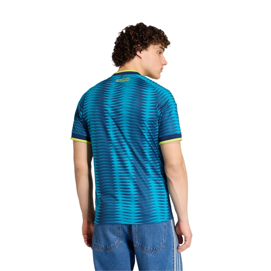 Adidas Men's Colombia 26 Away Jersey Apparel - Team Navy Blue 2 / Mystery Petrol
