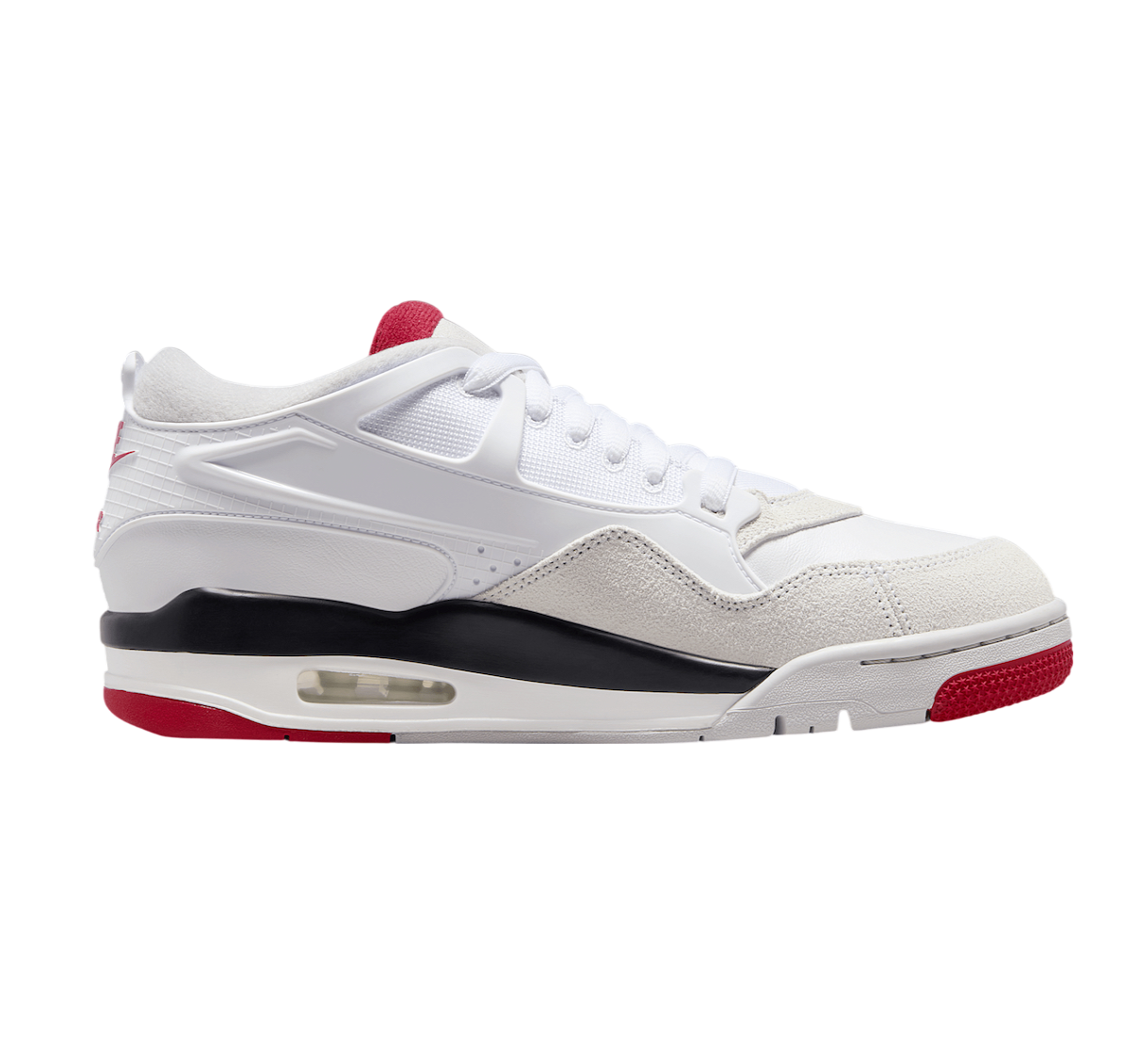Nike Men's Air Jordan 4 Rm Shoes - White / Varsity Red / Black / Neutral Grey
