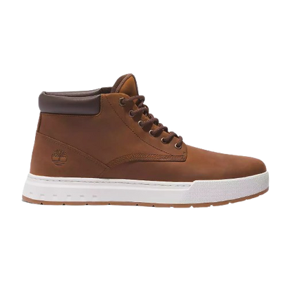 Timberland Men's Maple Grove Leather Chukka Boots Shoes - Medium Brown / Full Grain