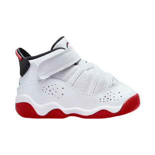 Kids' Jordan 6 Rings TD Shoes - White / Black / University Red