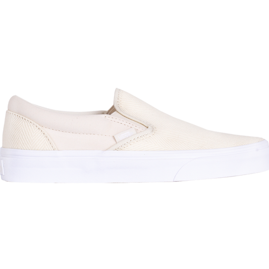 Vans Unisex Princess Paisley Classic Slip On Shoes - White Asparagus / True White