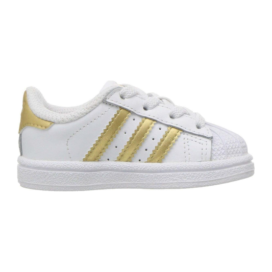 Adidas Kids' Superstar TD Shoes - White / Metallic Gold