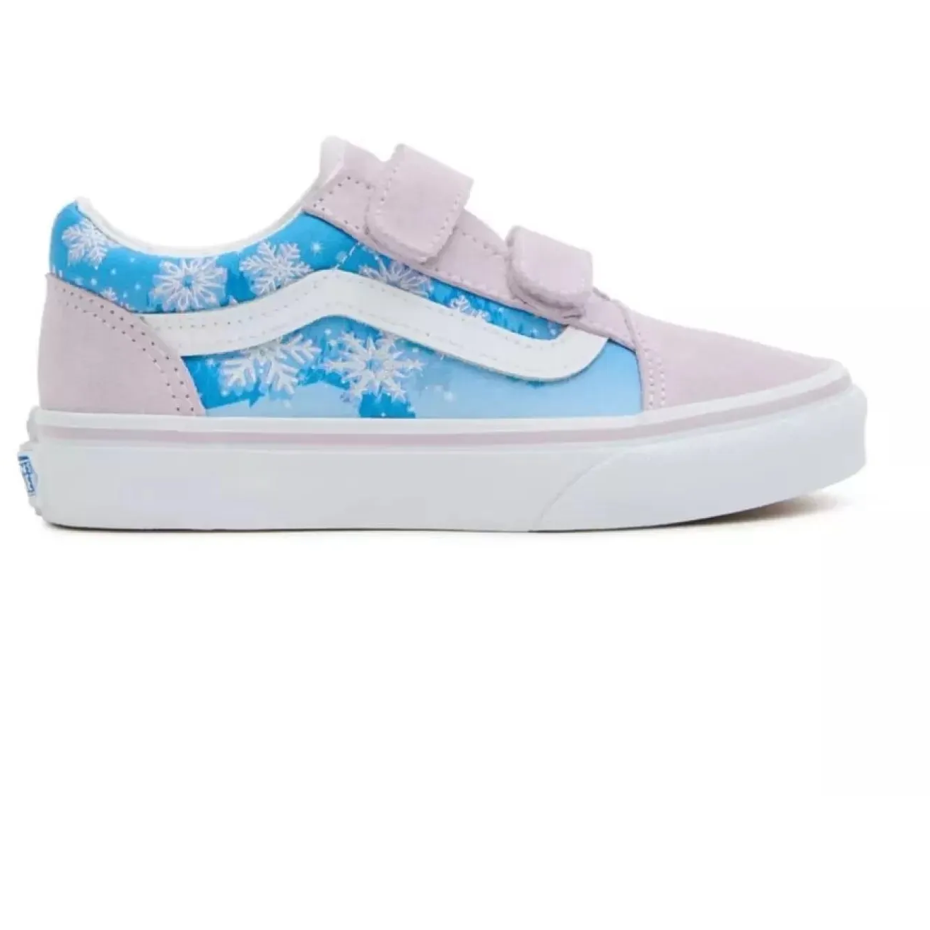 Vans Kids' Old Skool V Shoes - Pink / Blue / White