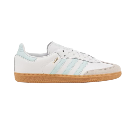 Adidas Kids' Samba Og Shoes - White / Semi Flash Aqua
