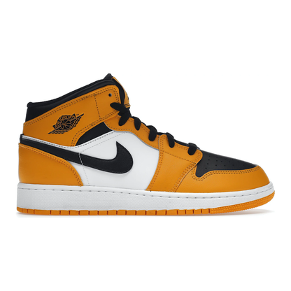 Kids' Air Jordan 1 Mid Shoes - Taxi Yellow / Black / White
