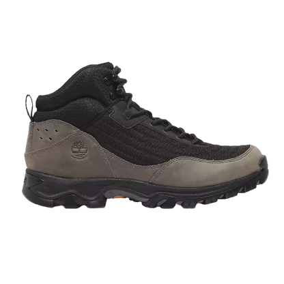 Timberland Men's Mt. Maddsen Mid Lace-Up Waterproof Hiking Boot Shoes - Black Mesh / Grey