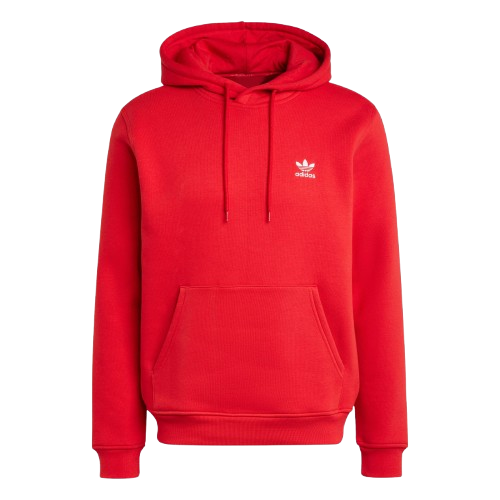 Adidas Men's Trefoil Essentials Hoodie Apparel - Red