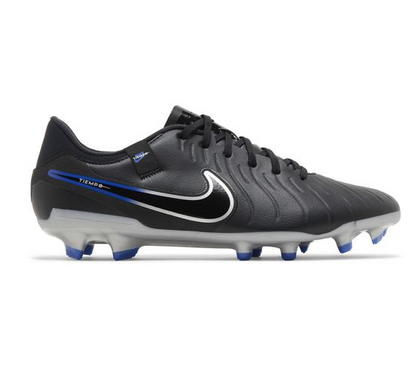 Nike Men's Tiempo Legend 10 Academy Soccer Shoes - Black / Chrome / Hyper Royal