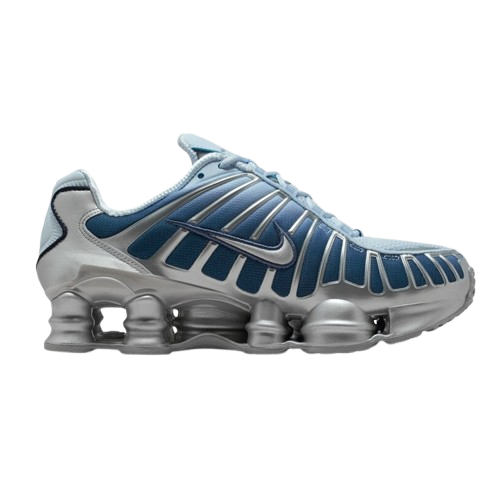 Nike Women's Shox Tl Fade Shoes - Silver / Light Blue / Metallic Silver