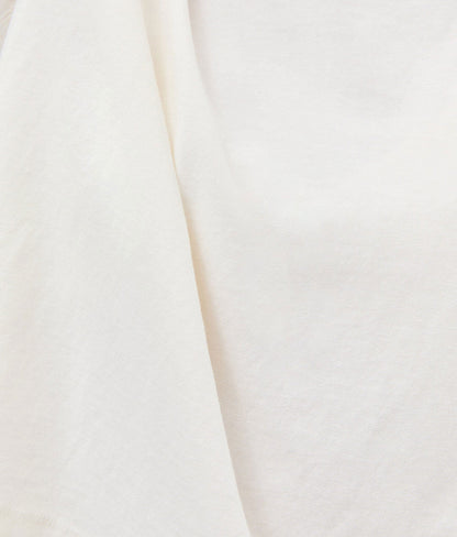 Womens Relaxed Crop Tee - Pigment Dye Jersey - Bone