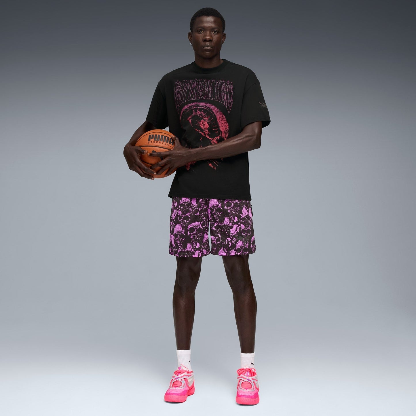 Puma Unisex's Mb.05 World Tour Shoes - Sun Struck / Pure Magenta