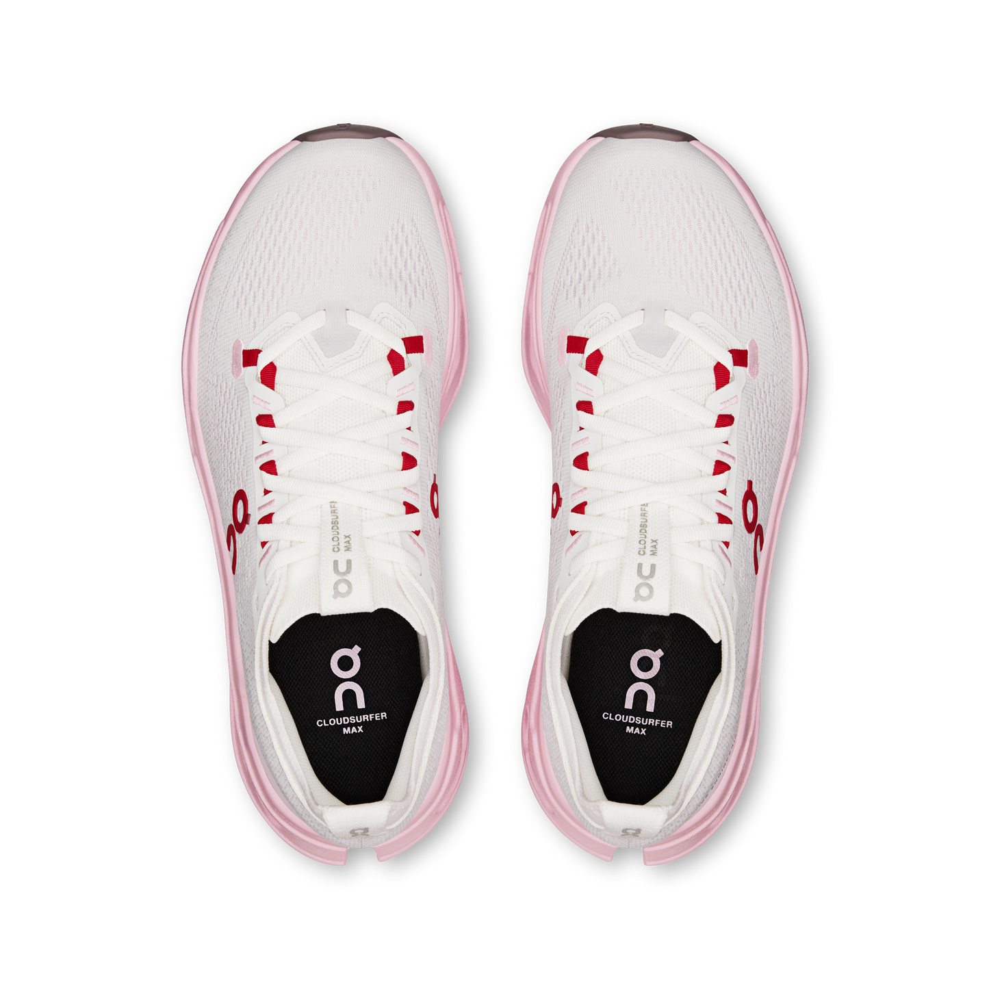On Running Women's Cloudsurfer Max Shoes - Ivory / Peony