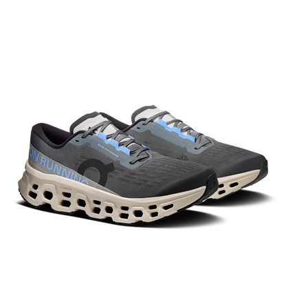 On Running Men's Cloudmonster 3 Shoes - Rock / Silver