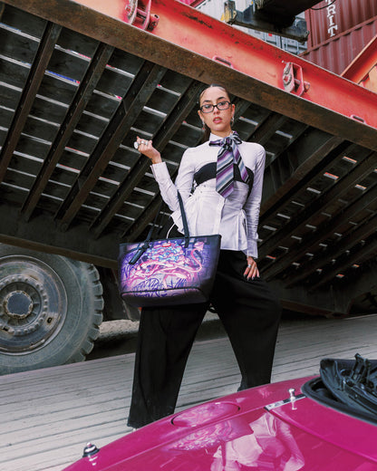 Sprayground Pink Panther Diamond Heist Tote Bag