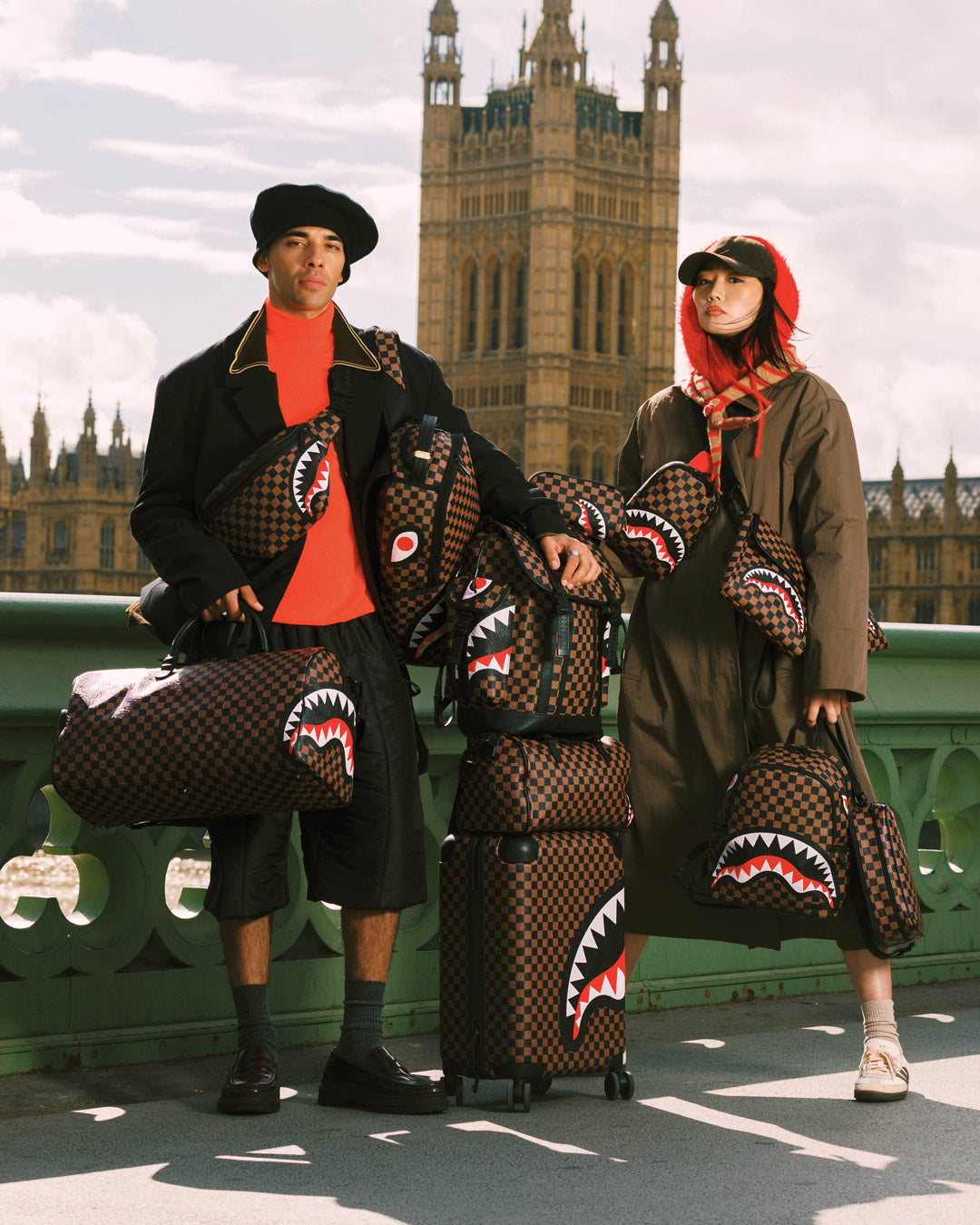 Sprayground The Private Jet Shark Club Mini Duffle Bag