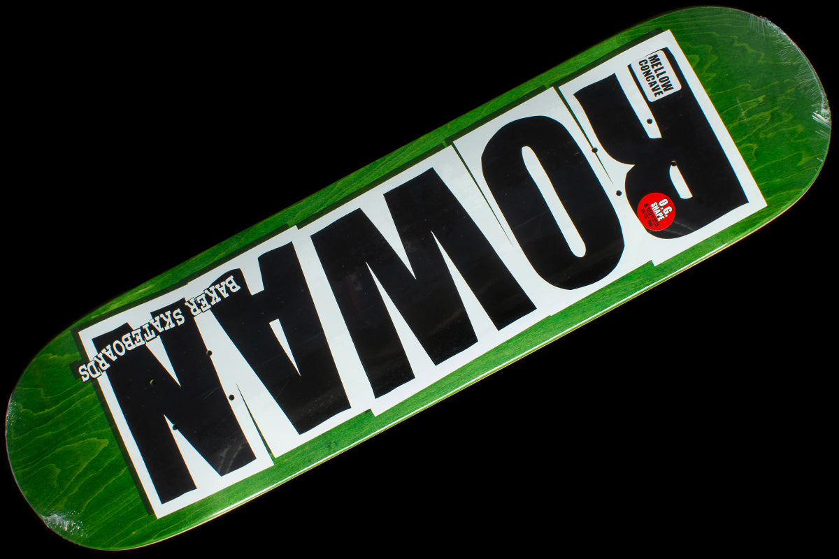 Rowan Logo Green Deck 8.125"