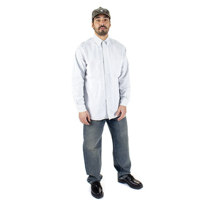 Button Down L/S Striped Wind Shirt