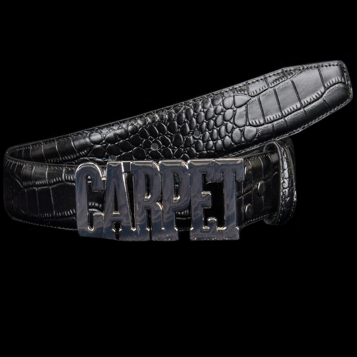 Crocskin Leather Belt