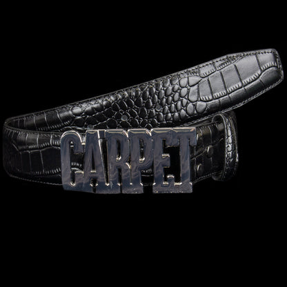 Crocskin Leather Belt