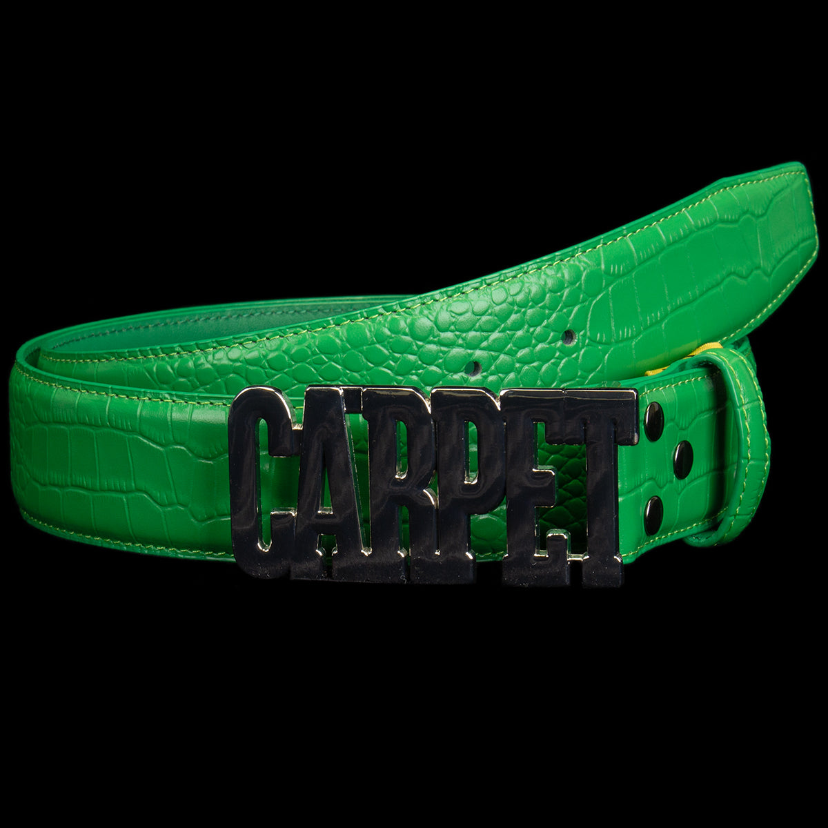 Crocskin Leather Belt