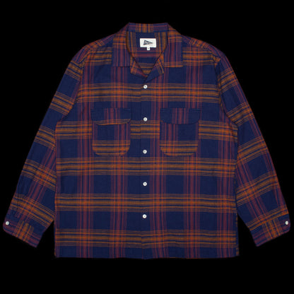 Vincent Nep Herringbone Plaid Shirt