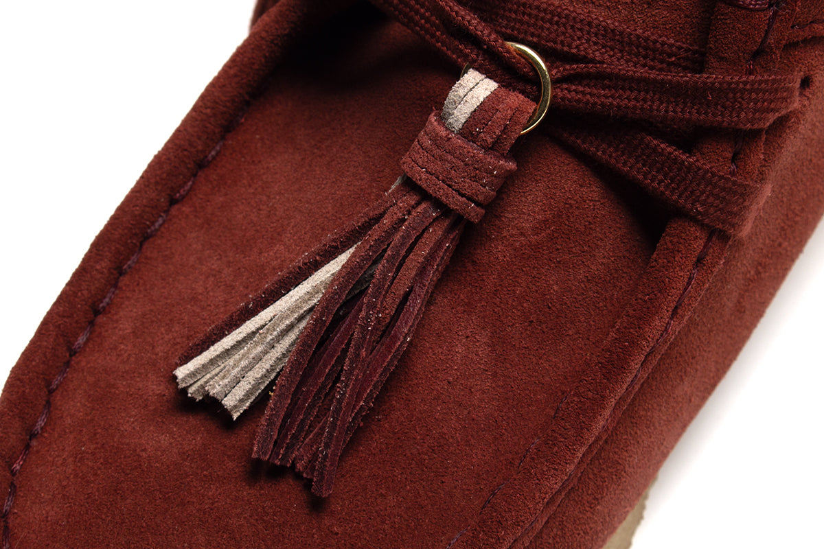 Women's Wallabee Deep Red Suede