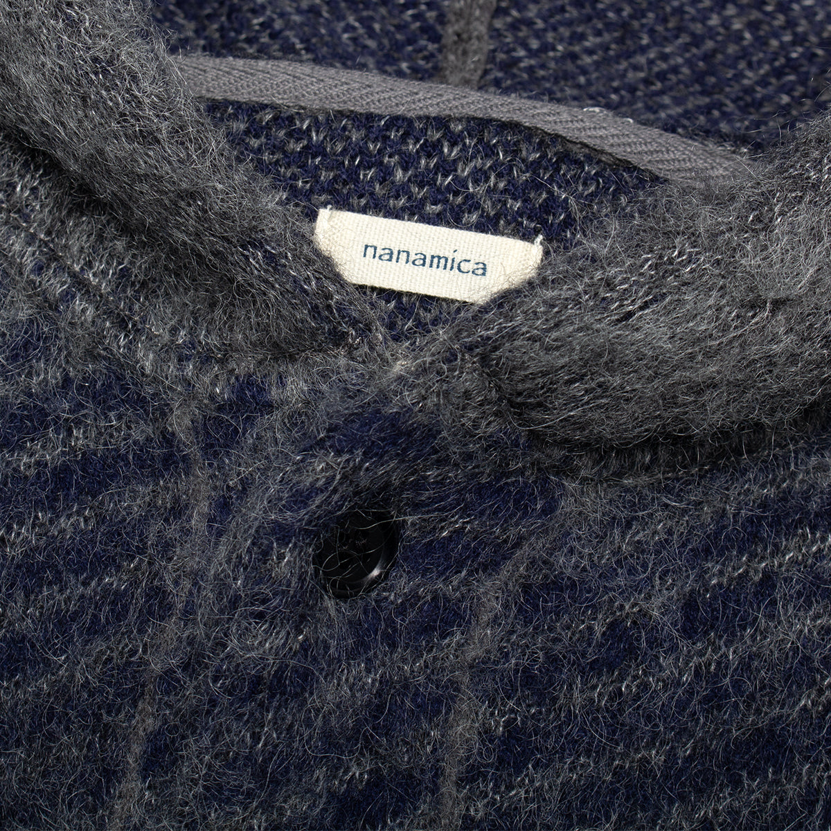Womens Mohair Hooded Shirt Jacket