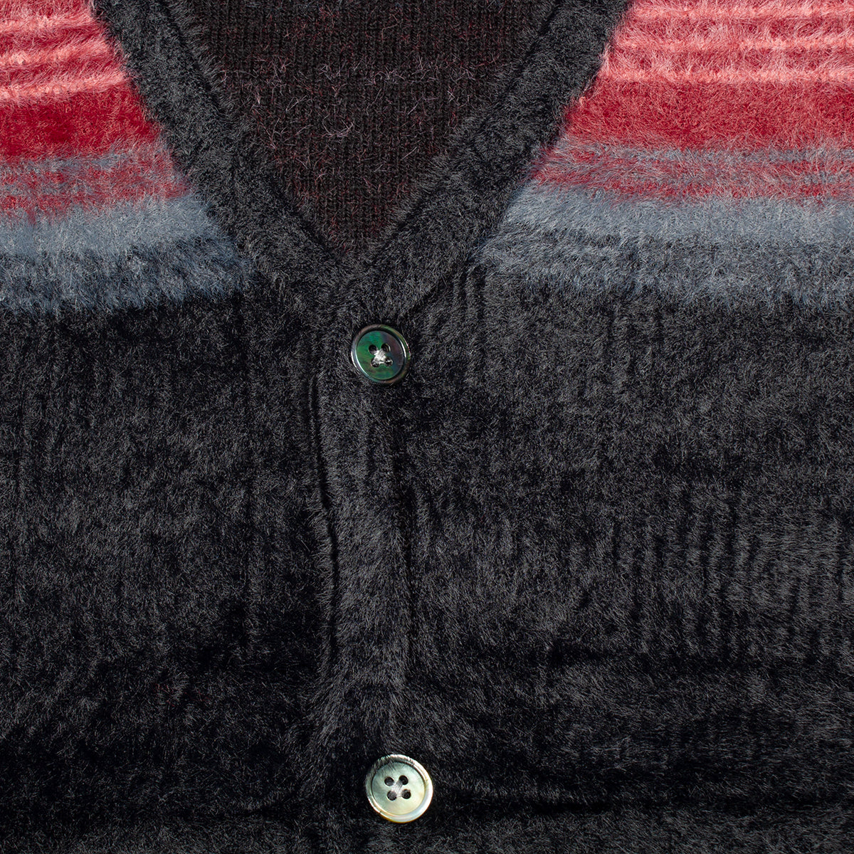 Stripe Shaggy Cardigan