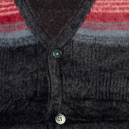 Stripe Shaggy Cardigan