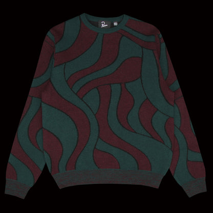 Distorted Waves Knitted Pullover