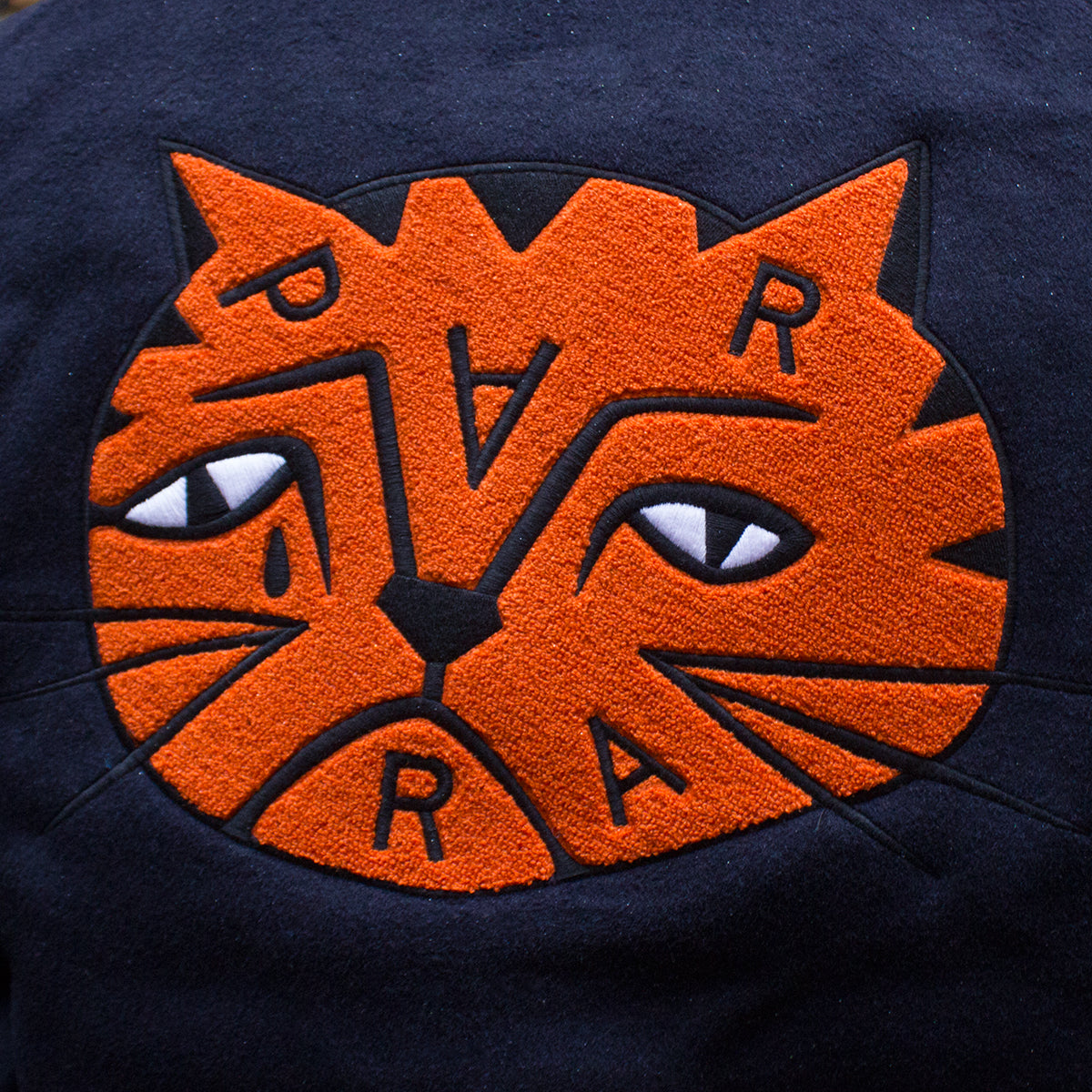 Sad Pencil Wool Varsity Jacket