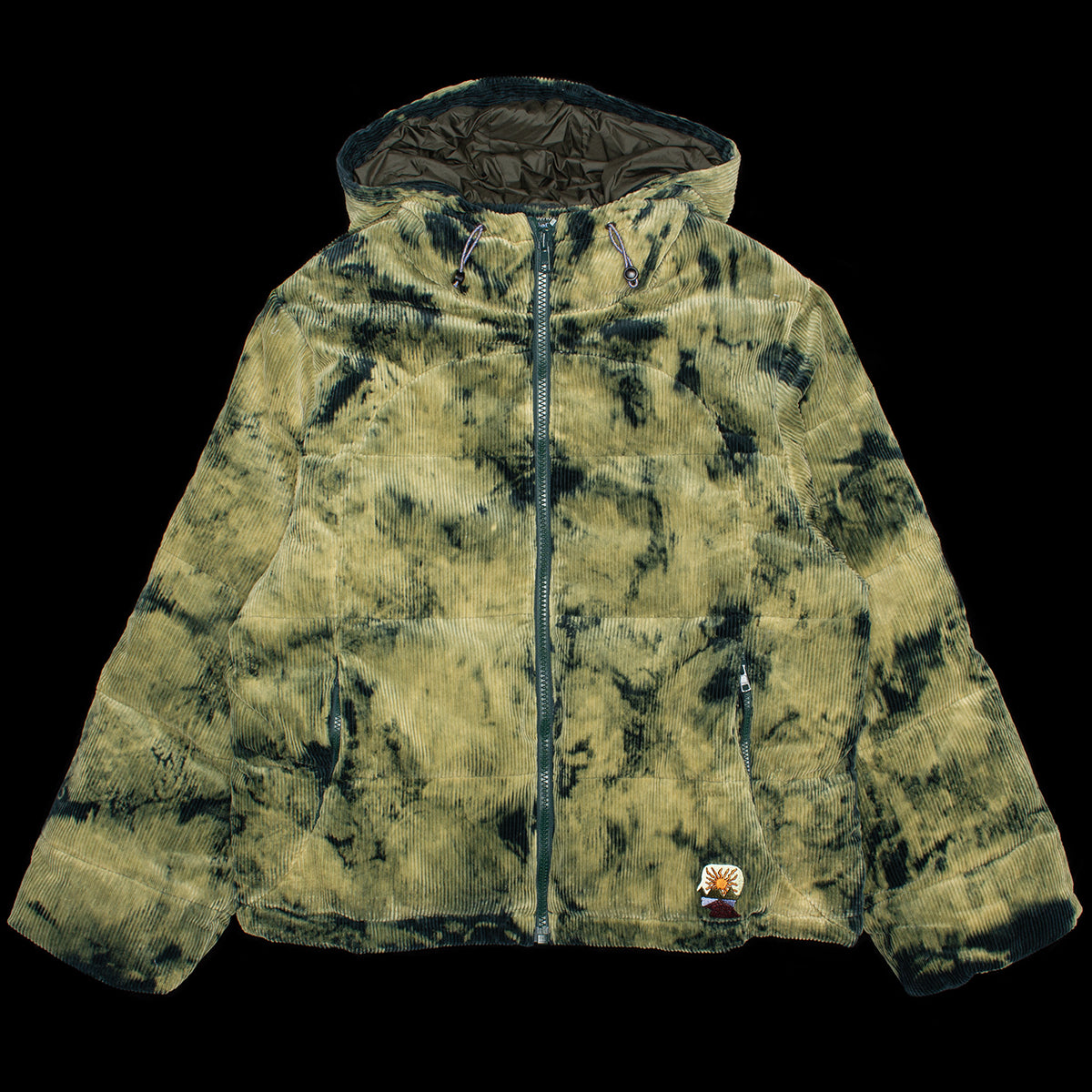 Bleach Dyed Dimension Puffer Jacket